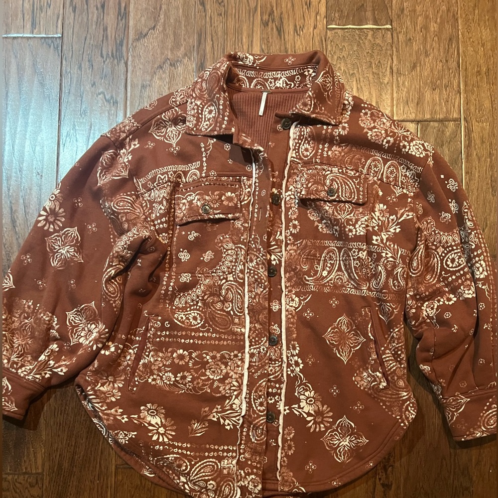 Free People maroon oversized coat!